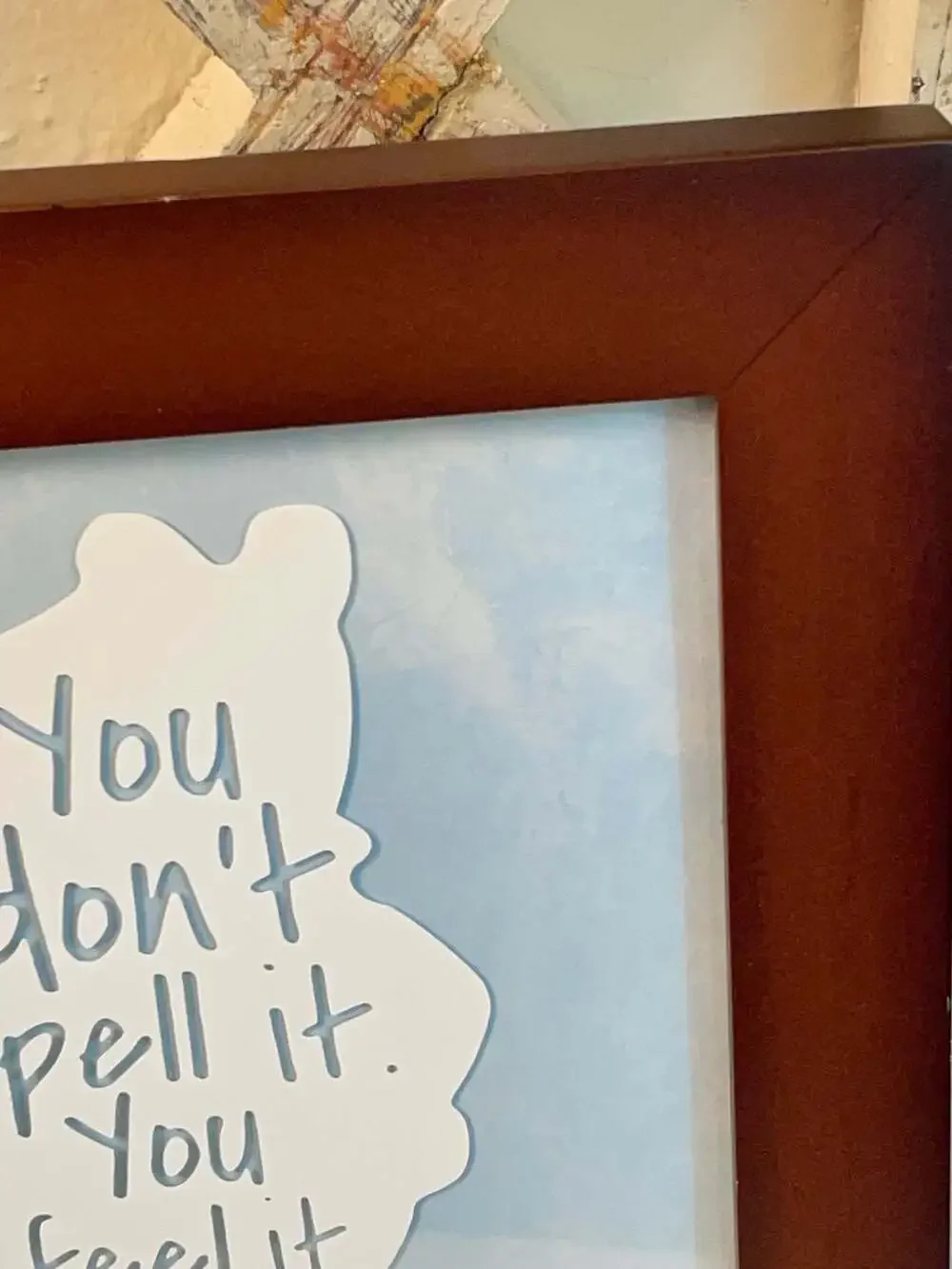 Disney Winnie the Pooh and Piglet Framed Wall Art Quote 12x9